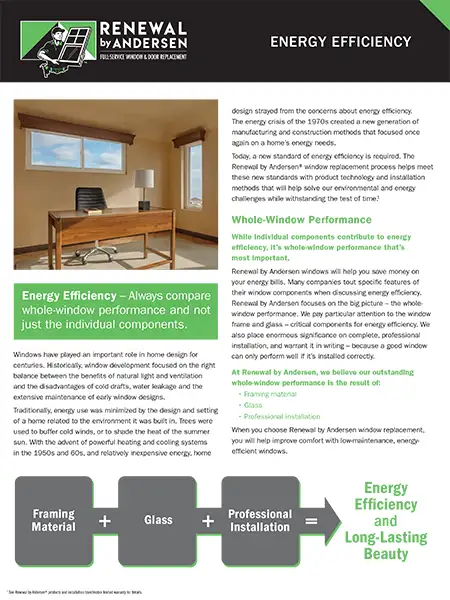 Cover of Renewal by Andersen Energy Efficiency resource.